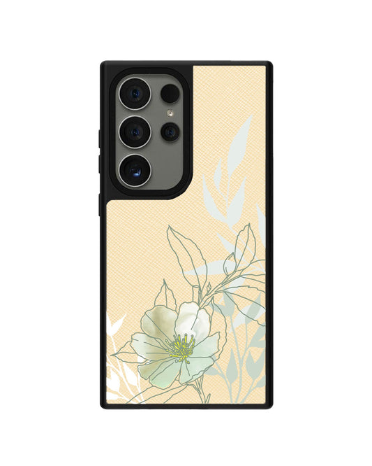 Android Leather Grip - Greenmint Lily