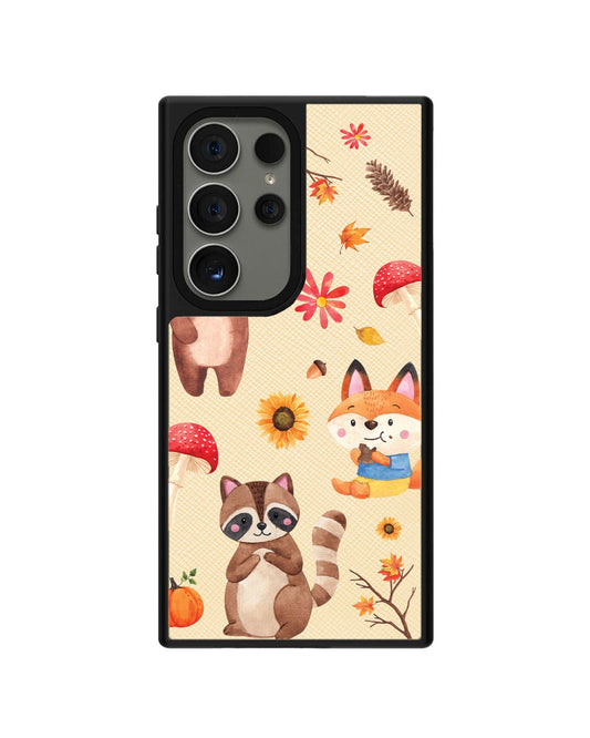 Android Leather Grip - สัตว์ในฤดูใบไม้ร่วง