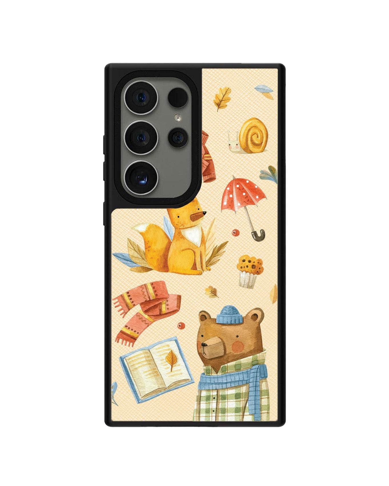 Android Leather Grip - Bear & Fox
