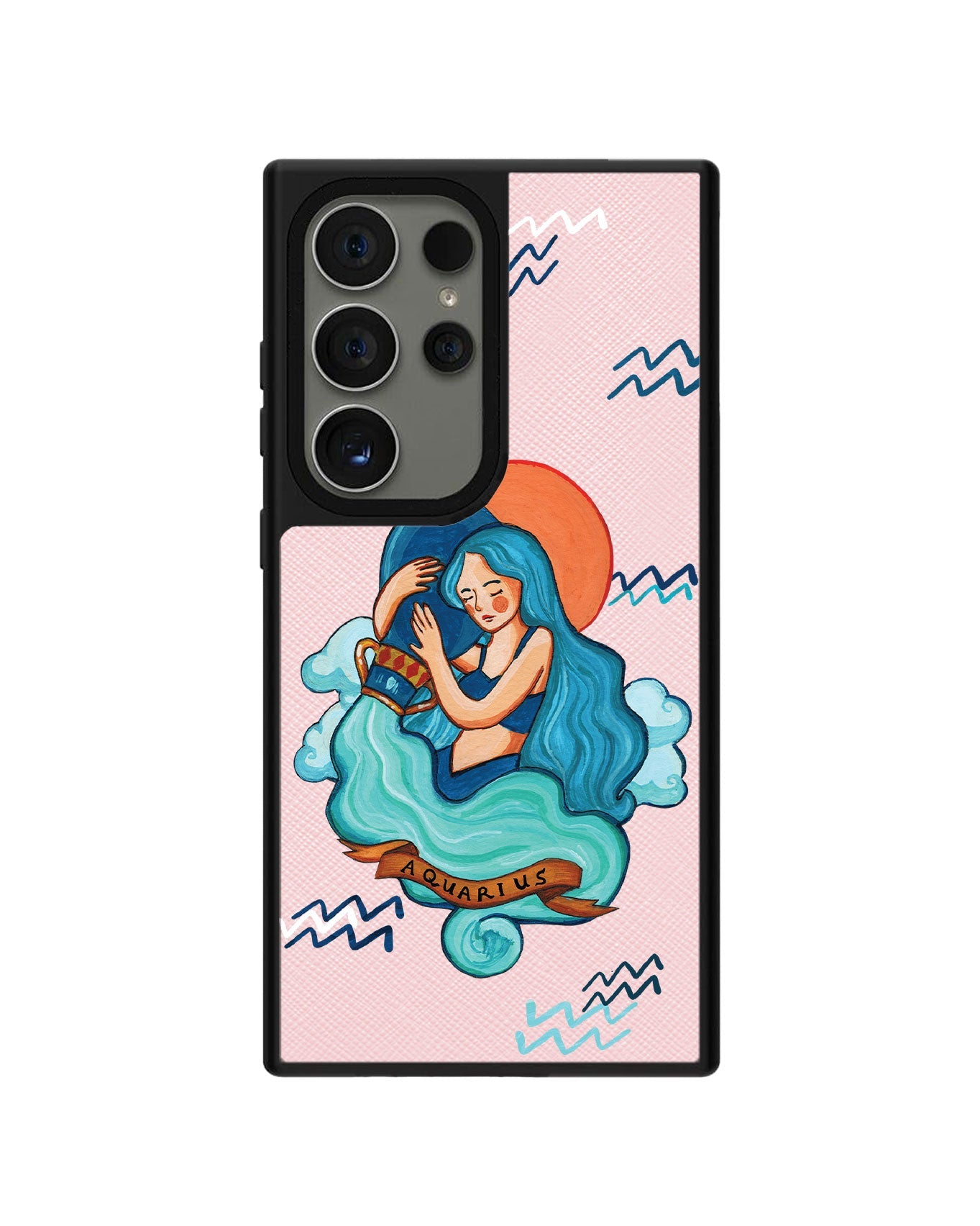 Android Leather Grip - Aquarius