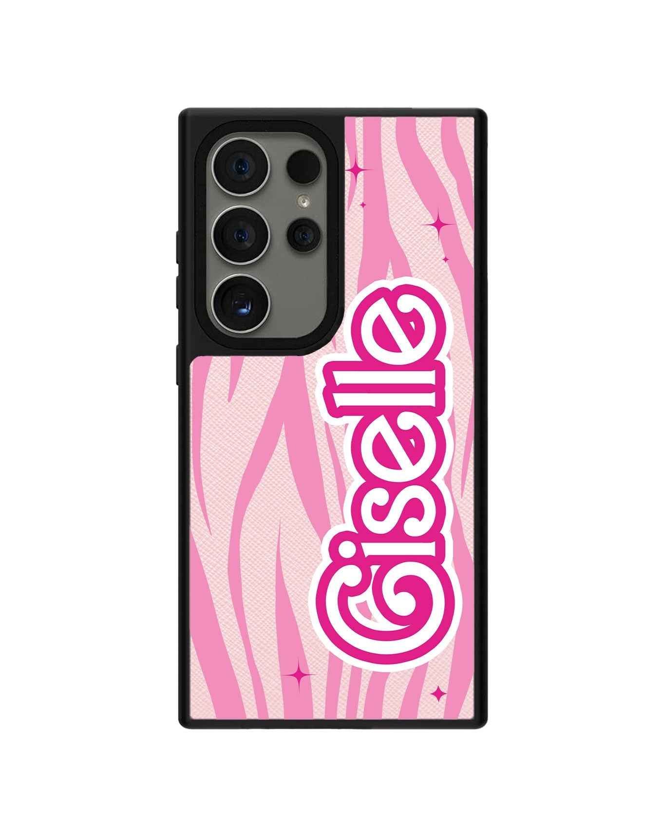 Android Leather Grip - Barbie Zebra Pattern