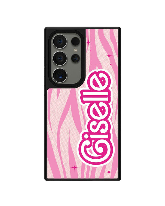 Android Leather Grip - Barbie Zebra Pattern