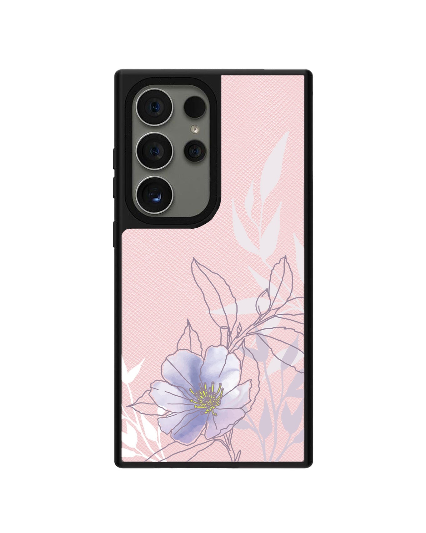 Android Leather Grip - Purple Lily