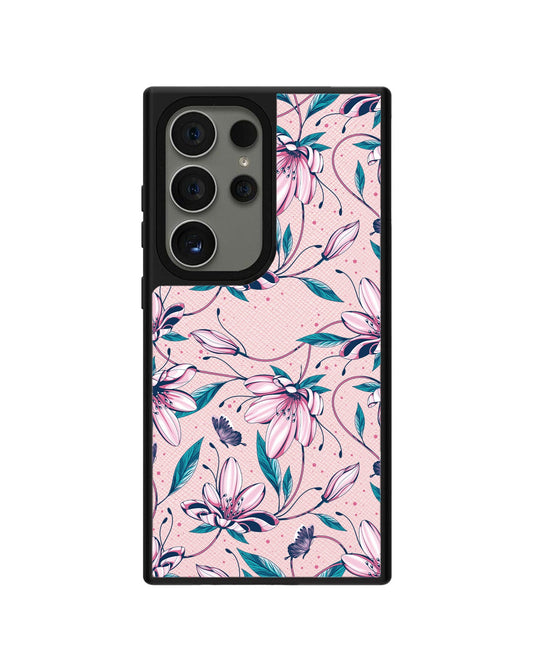 Android Leather Grip - Pink Tulip