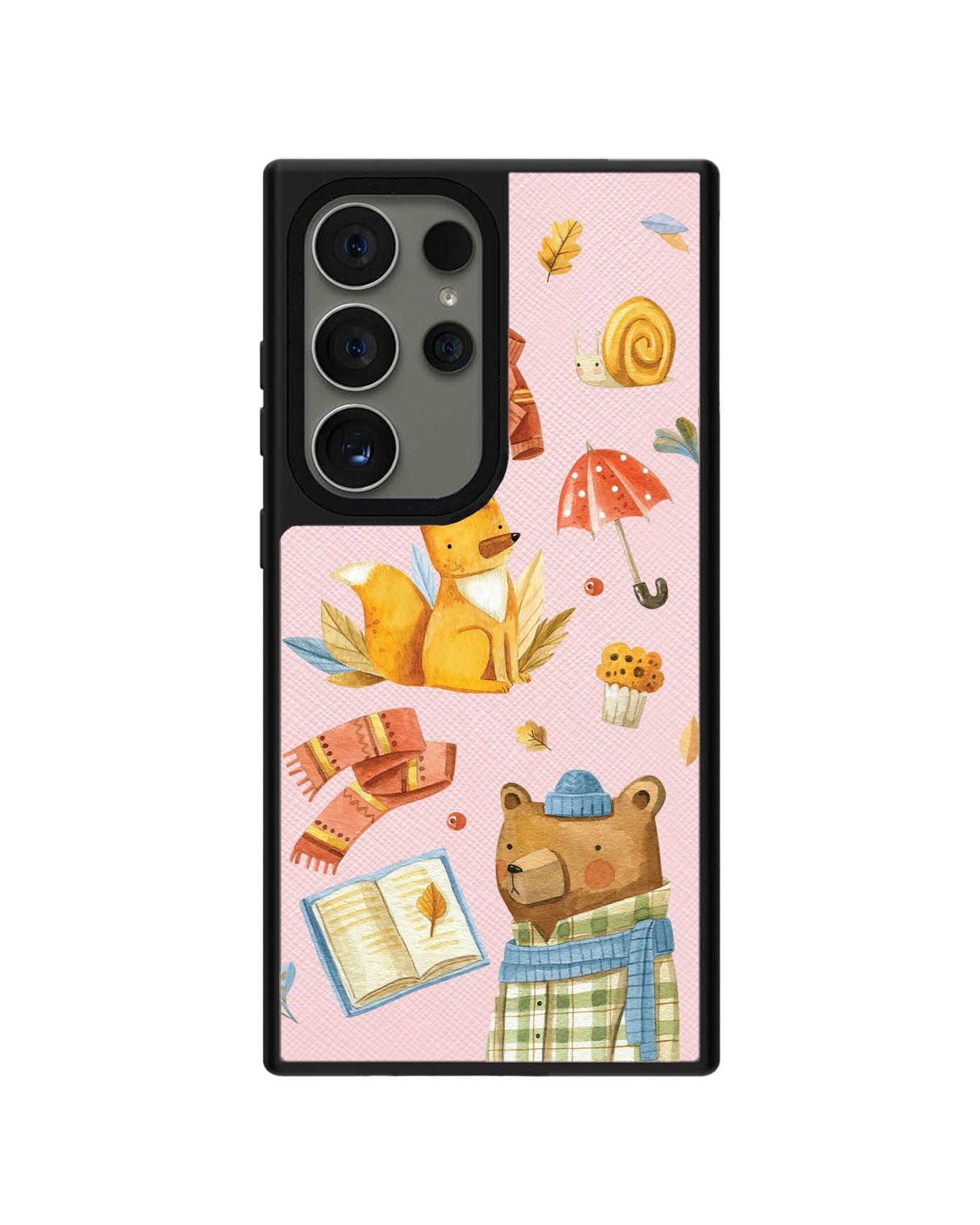 Android Leather Grip - Bear & Fox
