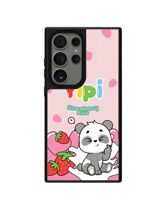 ด้ามจับหนัง Android - Yipi Strawberry Kiss