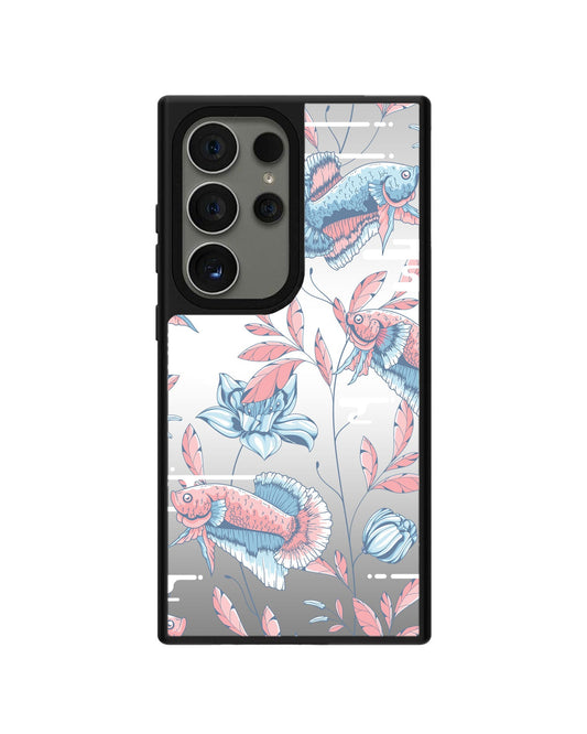 Android Mirror Grip - ปลาและดอกไม้ 3.0
