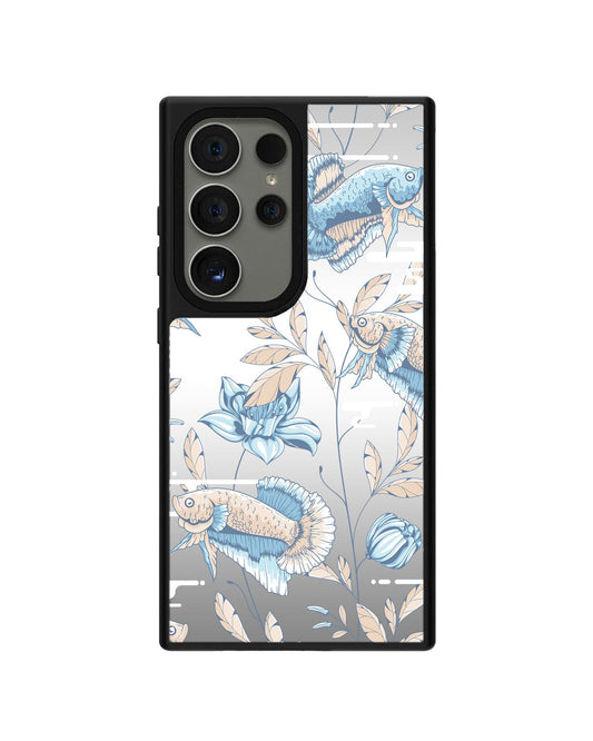 Android Mirror Grip - ปลาและดอกไม้ 4.0