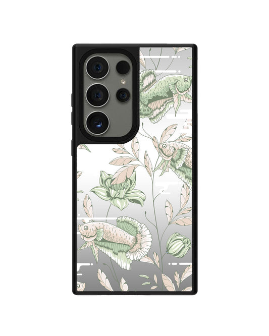 Android Mirror Grip - ปลาและดอกไม้ 6.0