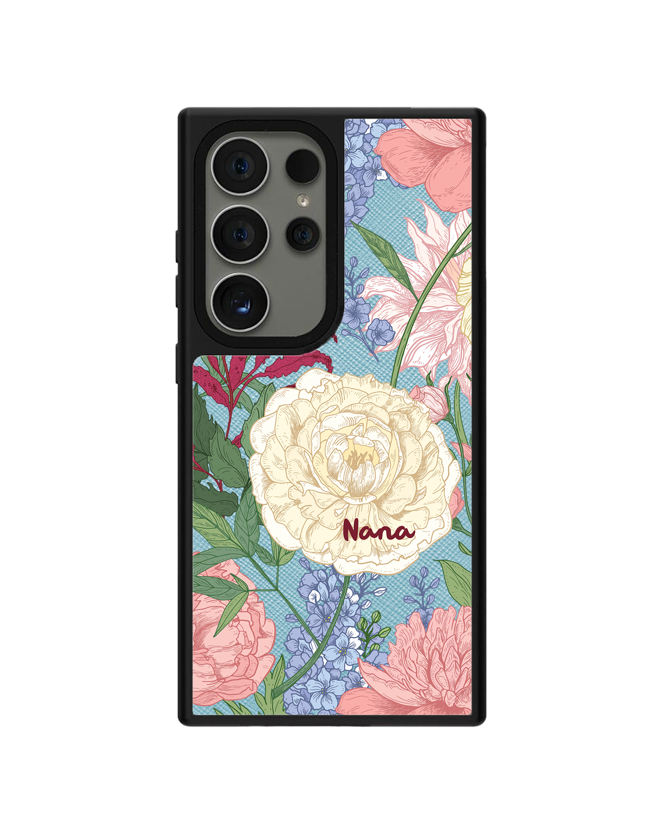Android Leather Grip - เดือนกรกฎาคม Delphinium