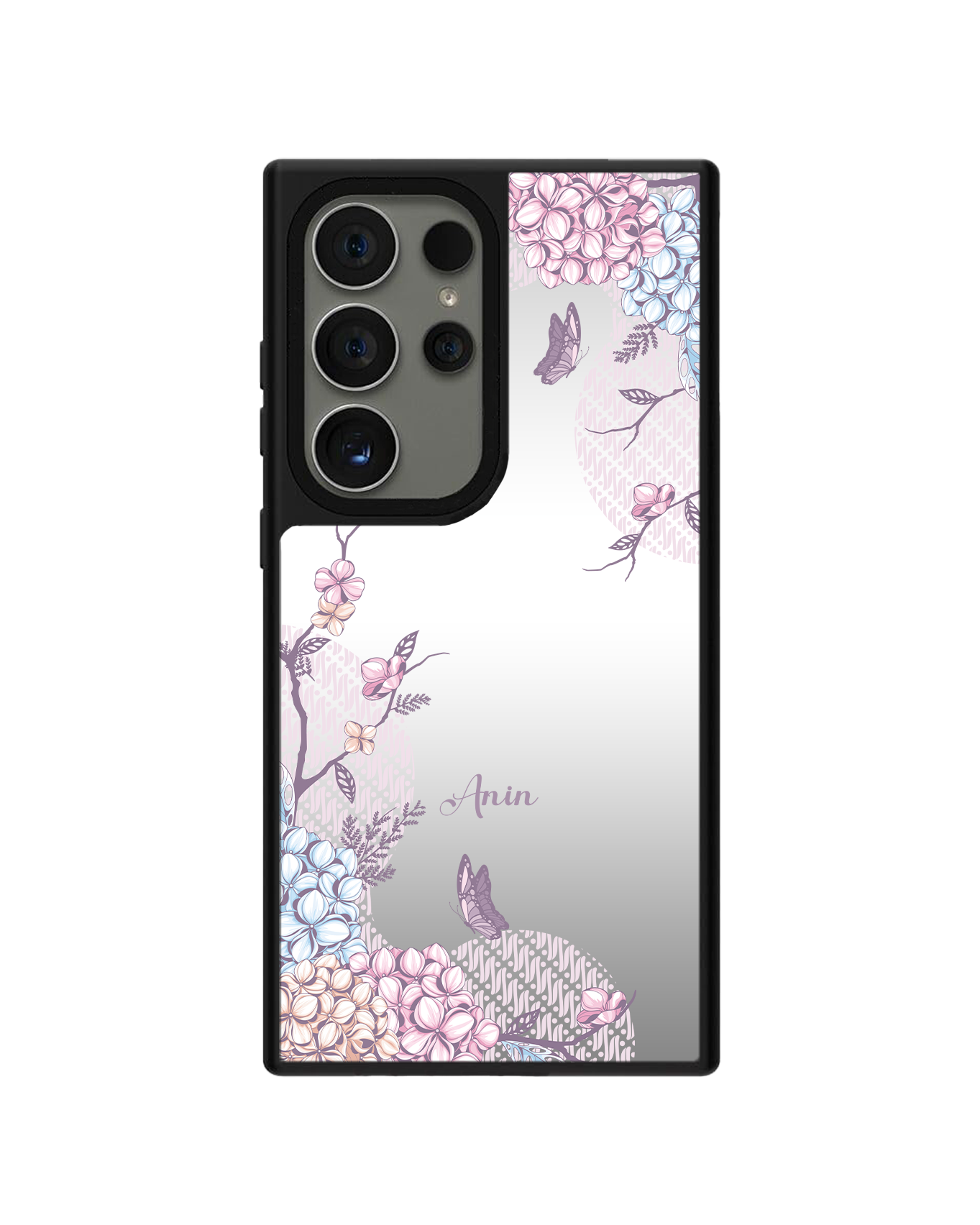 Android Mirror Grip - ลายดอกไม้บาติก