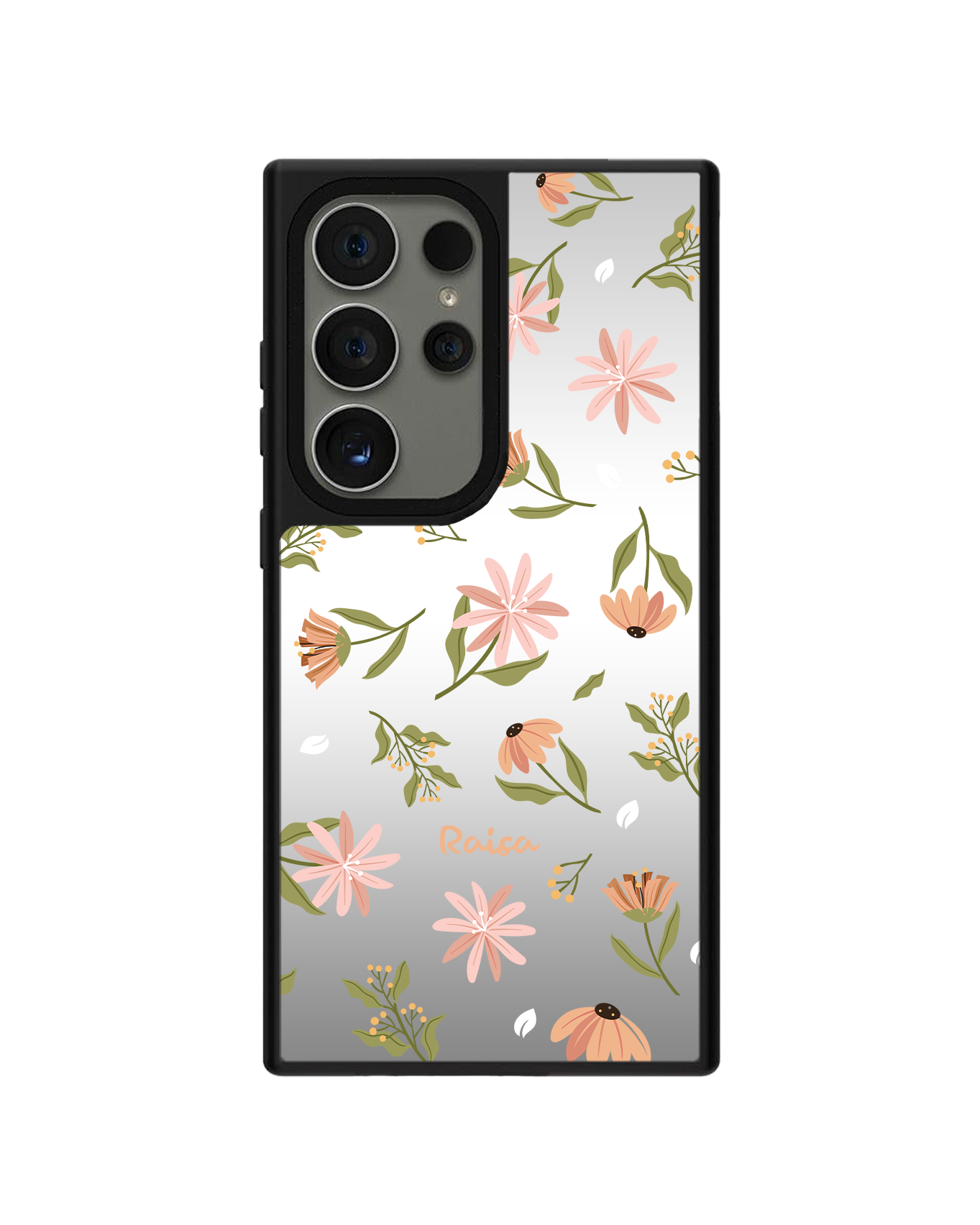 Android Mirror Grip - ดอกไม้คอสมอส