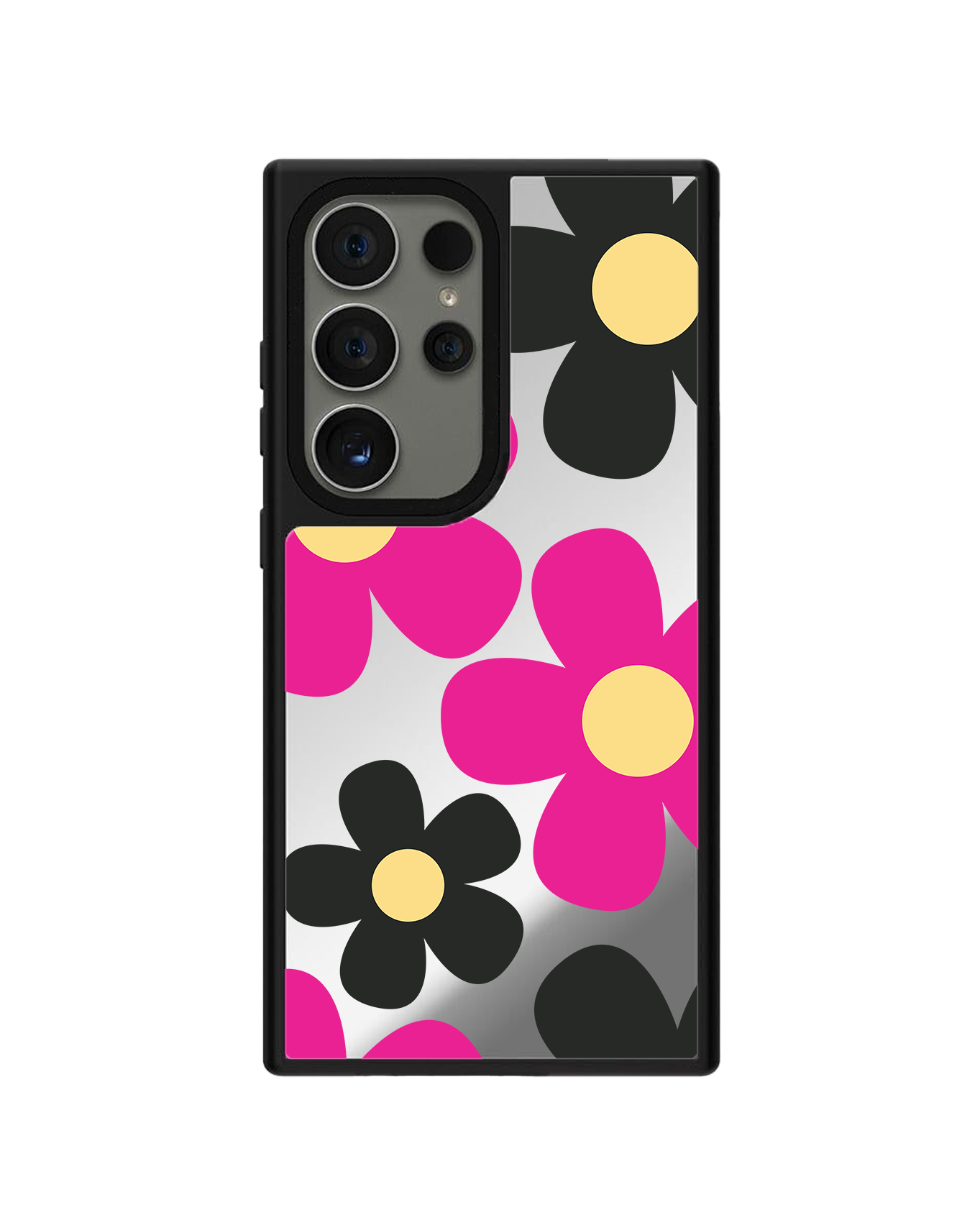 Android Mirror Grip - เดซี่ สีชมพูเข้ม