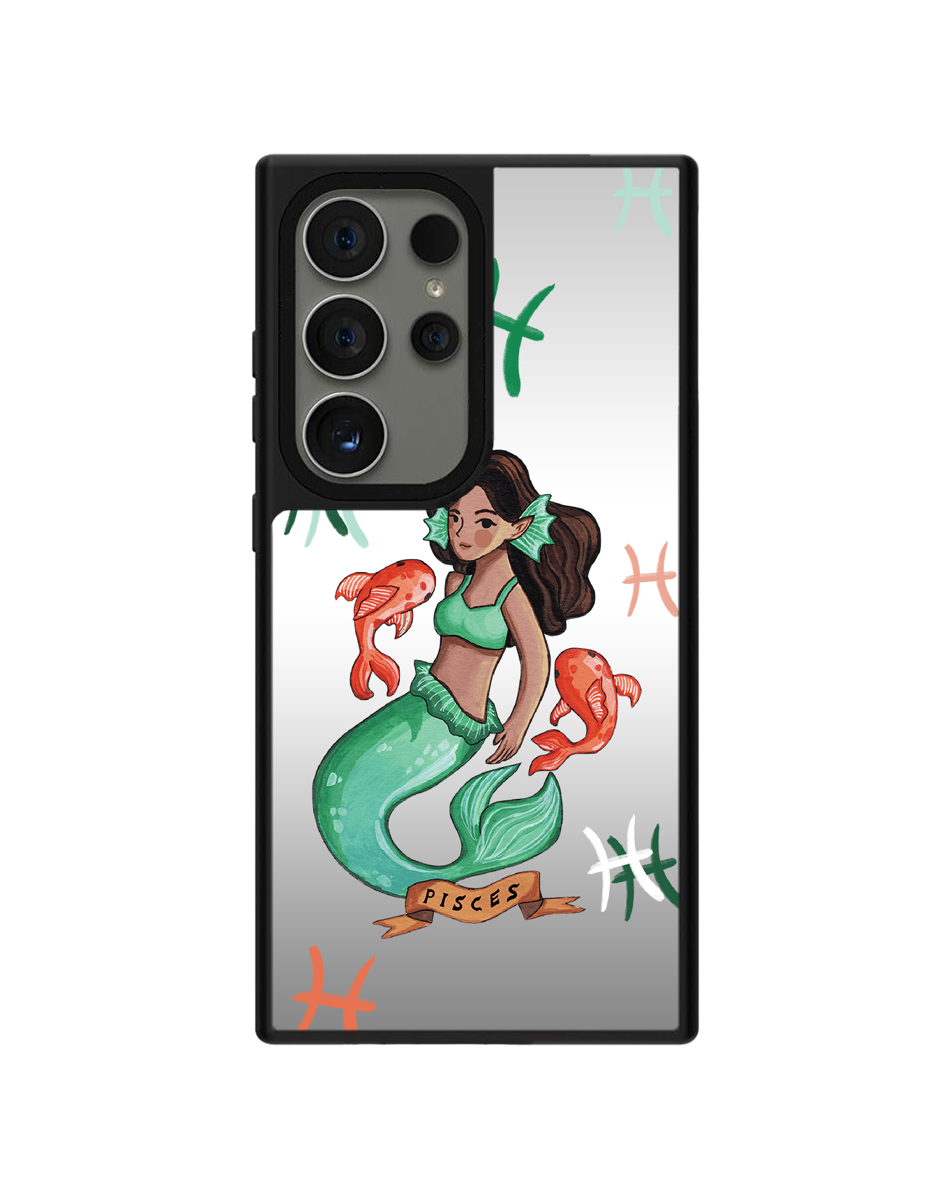 Android Mirror Grip - ราศีมีนสีชมพู