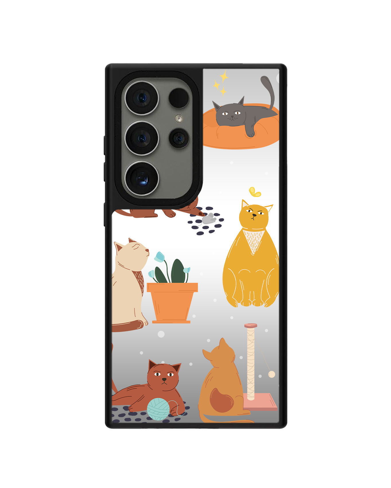 Android Mirror Grip - แมวขี้เล่น 1.0