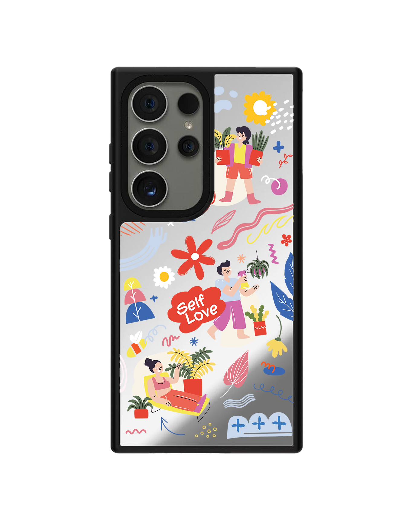 Android Mirror Grip - แพ็คสติ๊กเกอร์ Self Love 1.0
