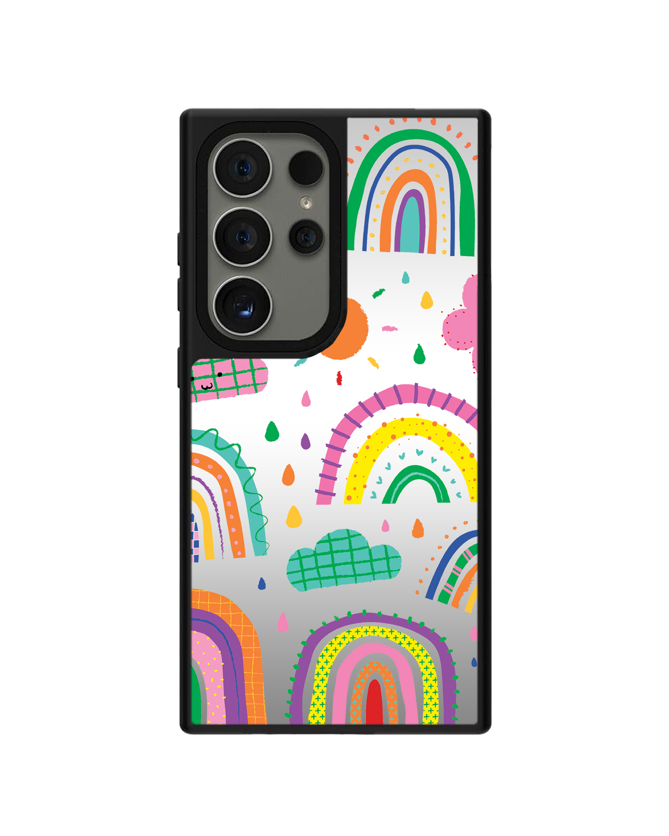 Android Mirror Grip - สีรุ้ง