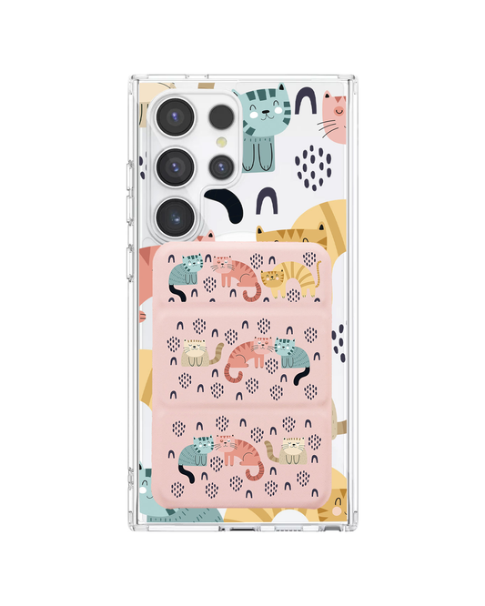 เคสกระเป๋าสตางค์พับสามทบแบบแม่เหล็กสำหรับ Android - Rainbow Meow 1.0