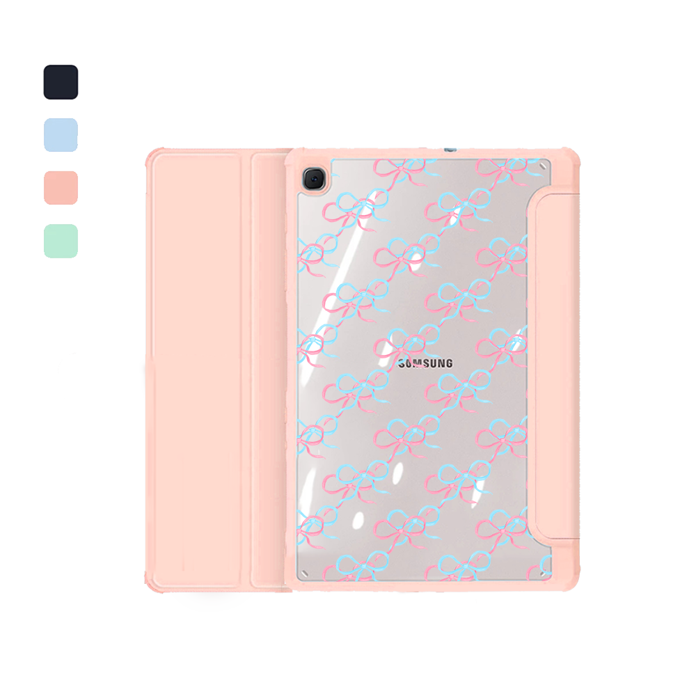 Android Tab Flipcover - Coquette Pink & Blue Bow