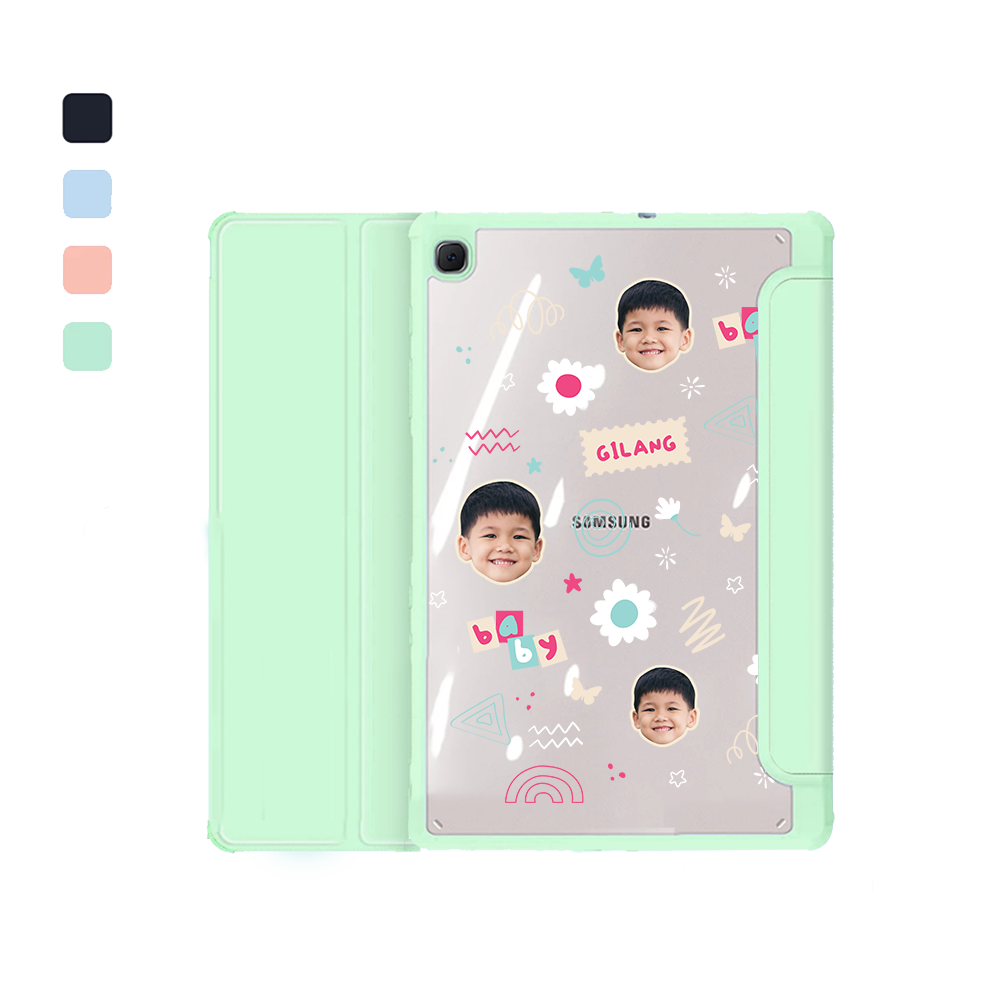 Android Tab Flipcover - Face Grid Abstract