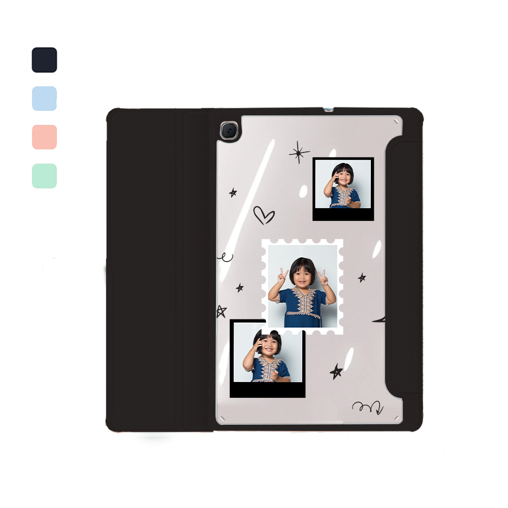 Android Tab Flipcover - Face Grid Black Polaroid