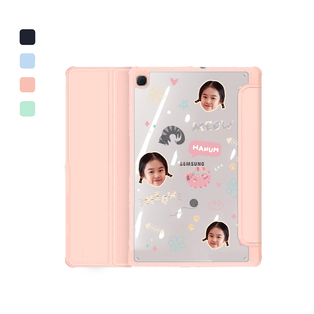 Android Tab Flipcover - Face Grid Kitty