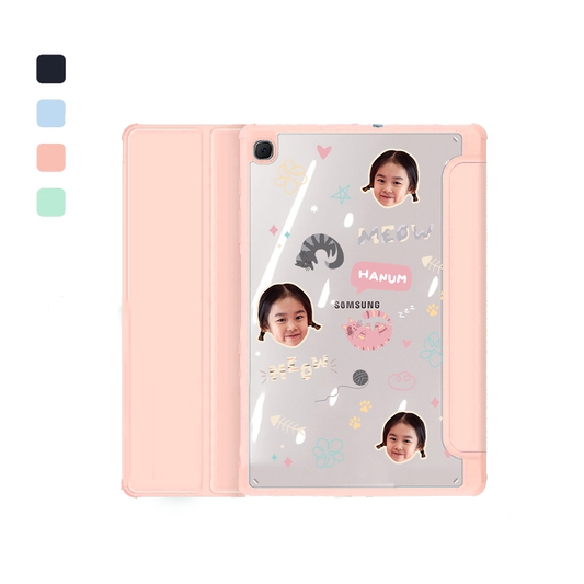 Android Tab Flipcover - Face Grid Kitty