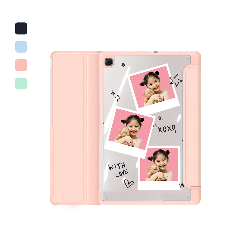 Android Tab Flipcover - Face Grid White Polaroid