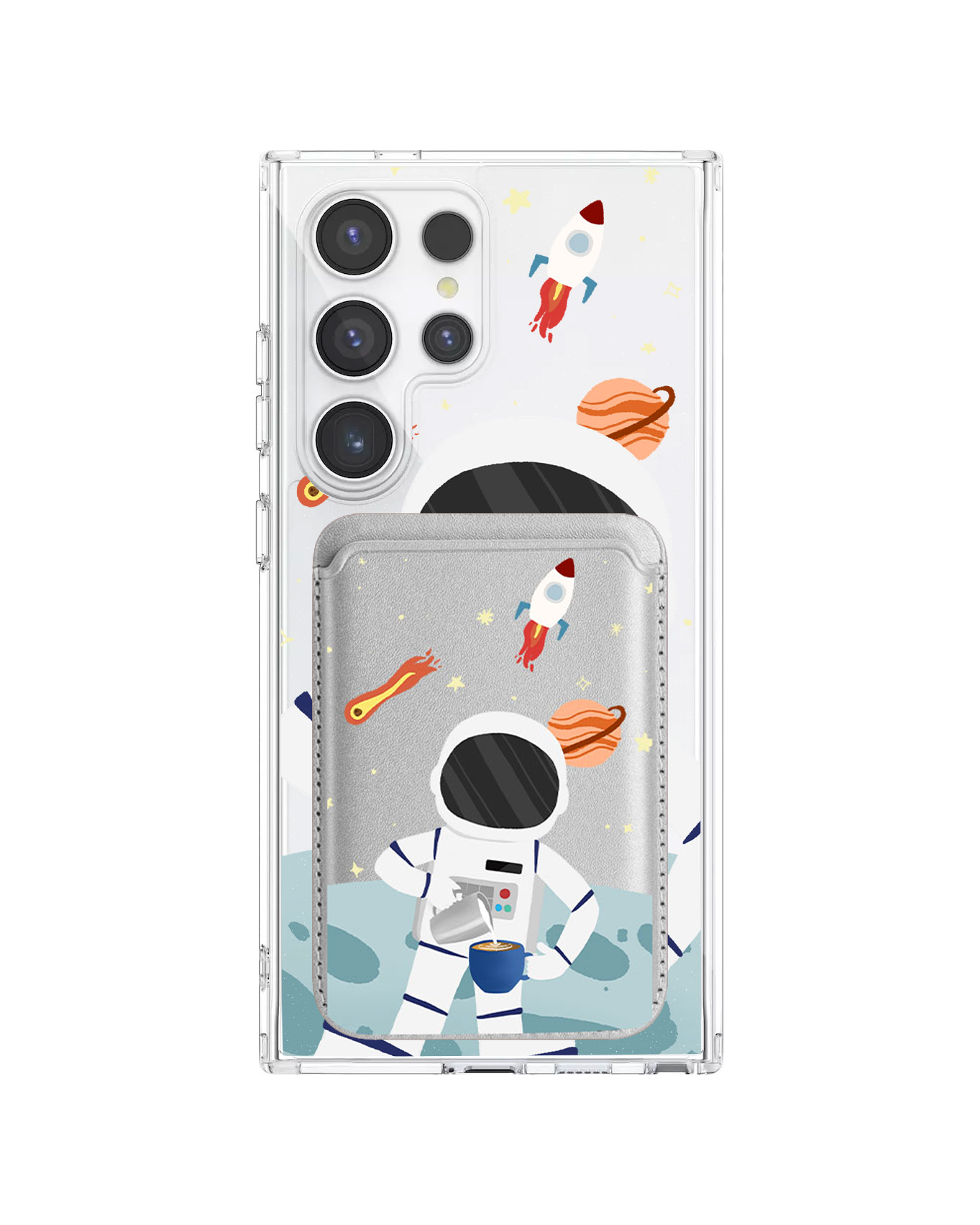 Android Magnetic Wallet Case - Baristronaut
