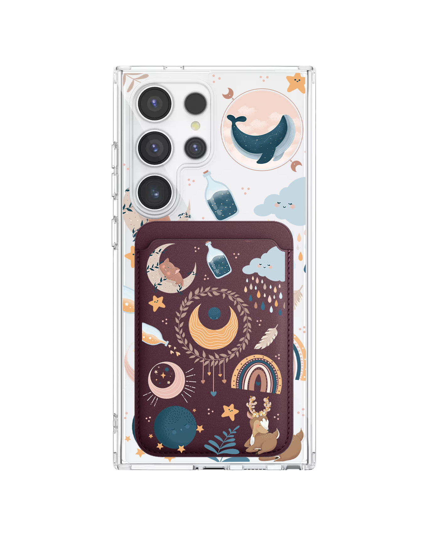 Android Magnetic Wallet Case - Boho