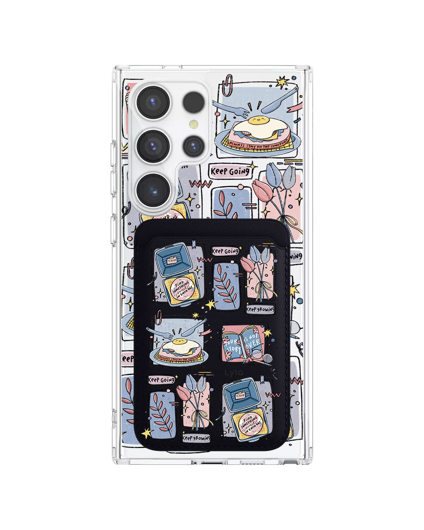 Android Magnetic Wallet Case - Grow (Sunnysidearteu)