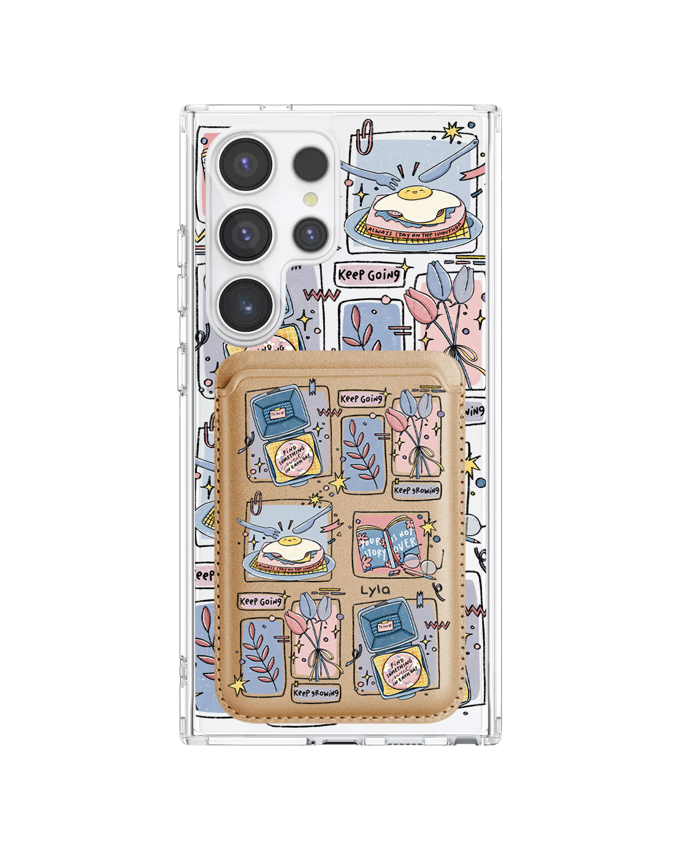 Android Magnetic Wallet Case - Grow (Sunnysidearteu)