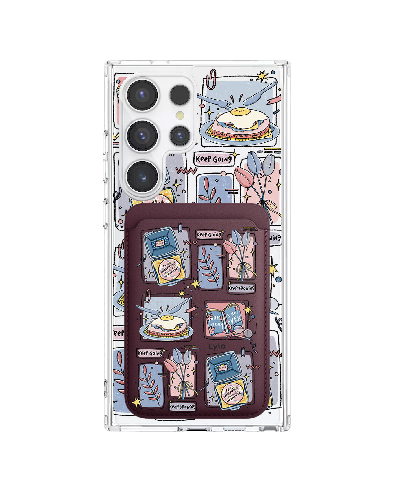Android Magnetic Wallet Case - Grow (Sunnysidearteu)