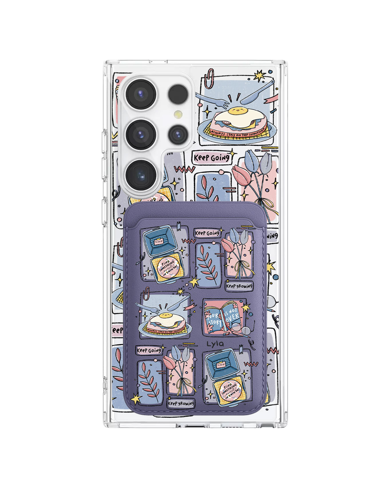 Android Magnetic Wallet Case - Grow (Sunnysidearteu)