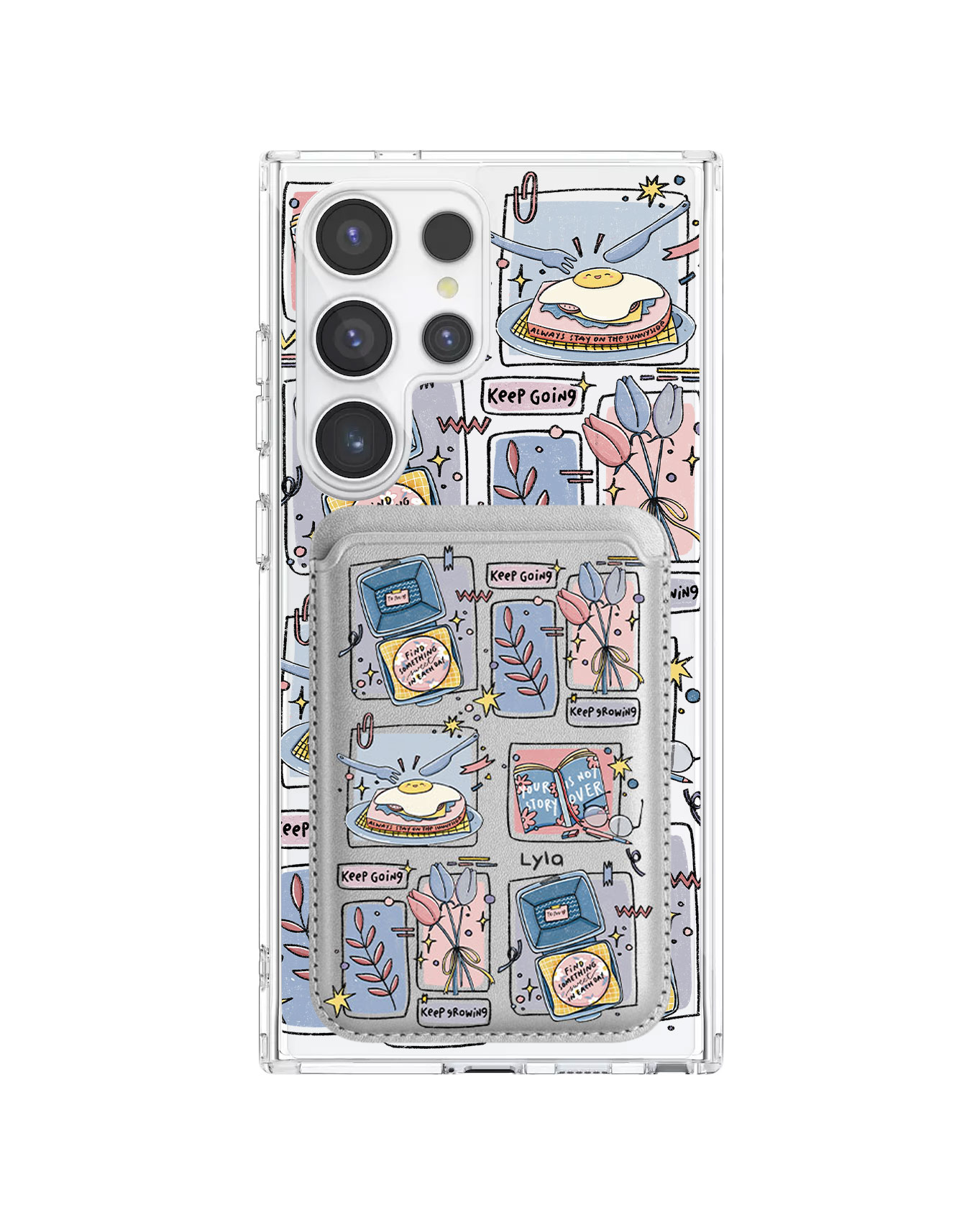 Android Magnetic Wallet Case - Grow (Sunnysidearteu)