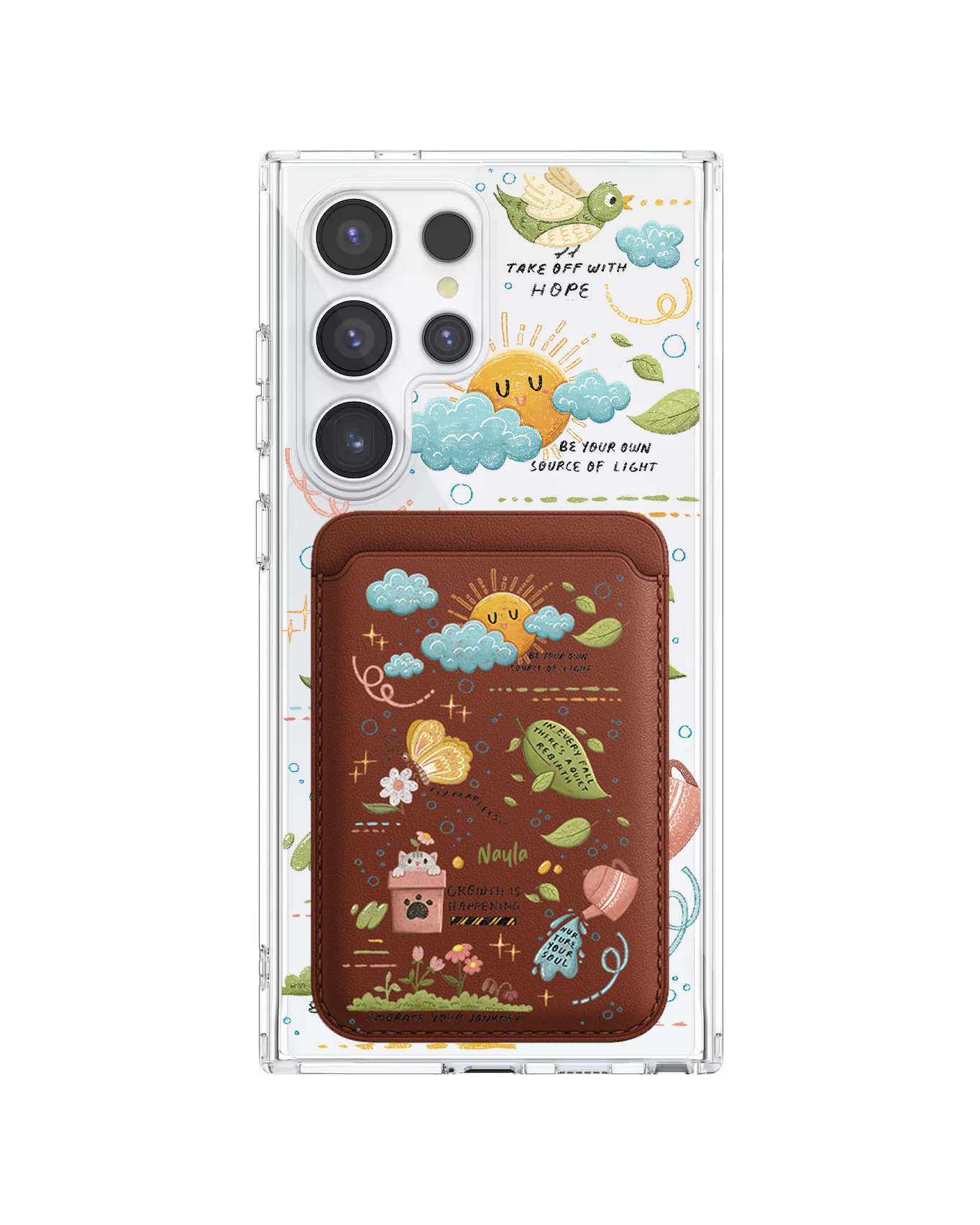 Android Magnetic Wallet Case - Growth