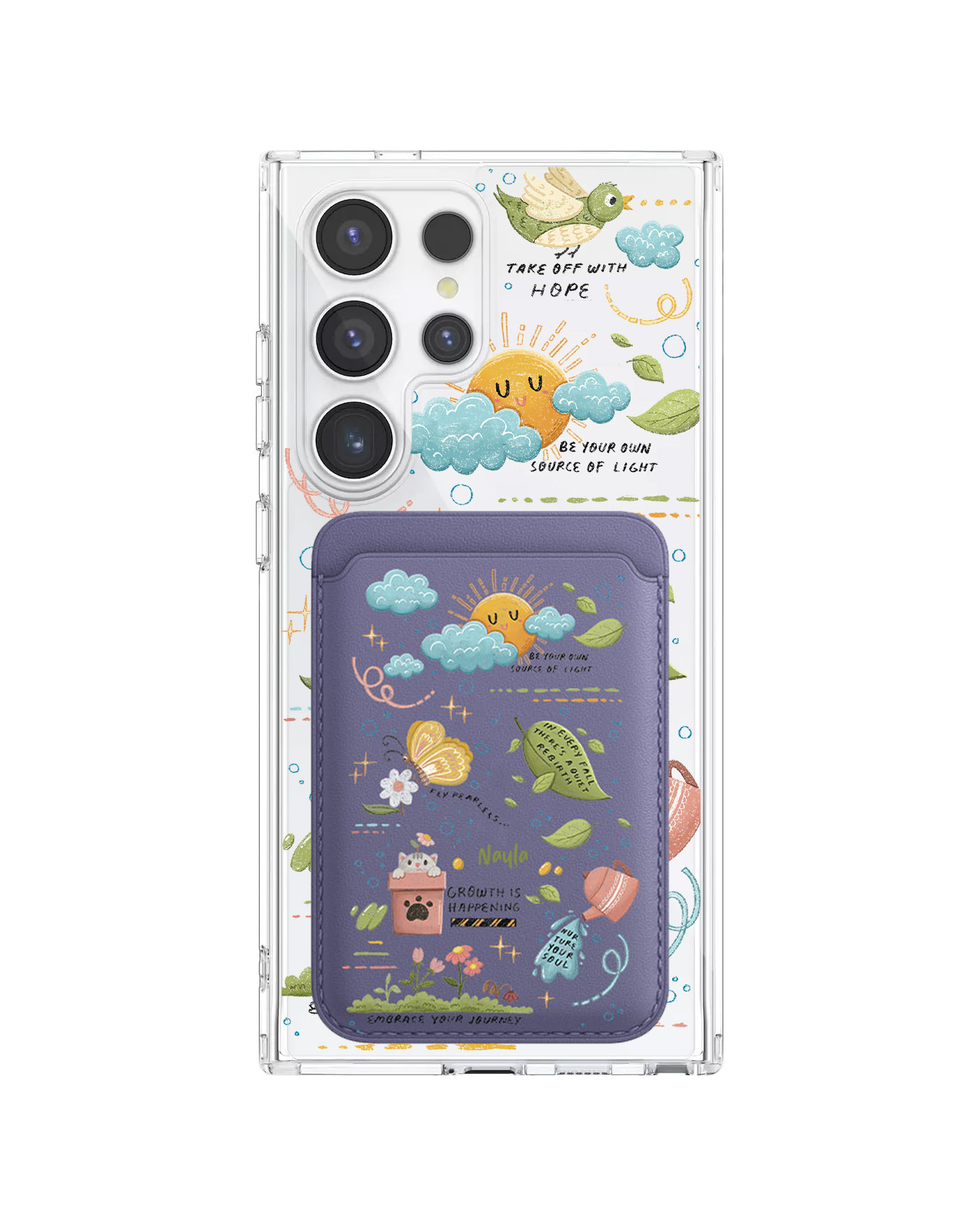 Android Magnetic Wallet Case - Growth
