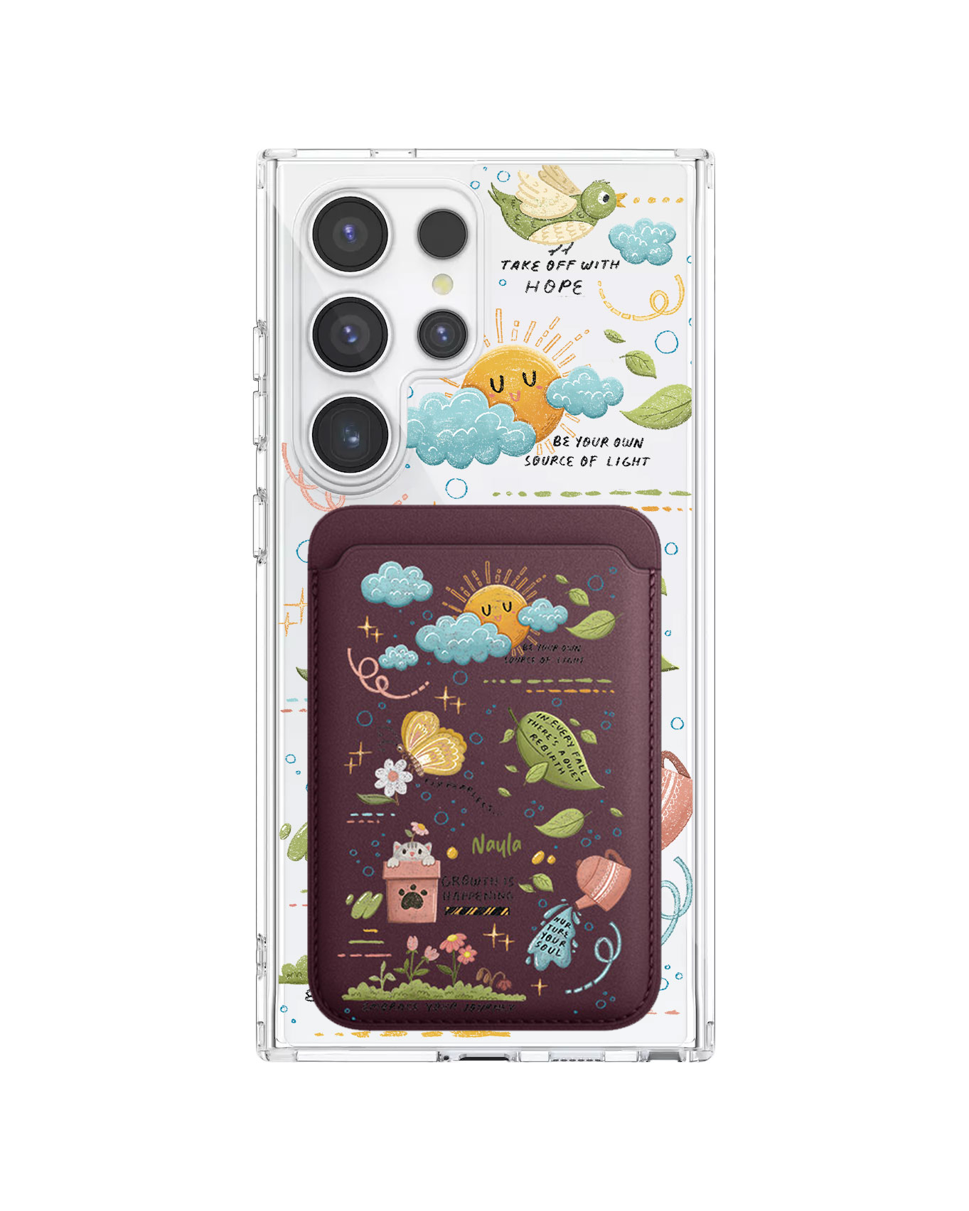 Android Magnetic Wallet Case - Growth