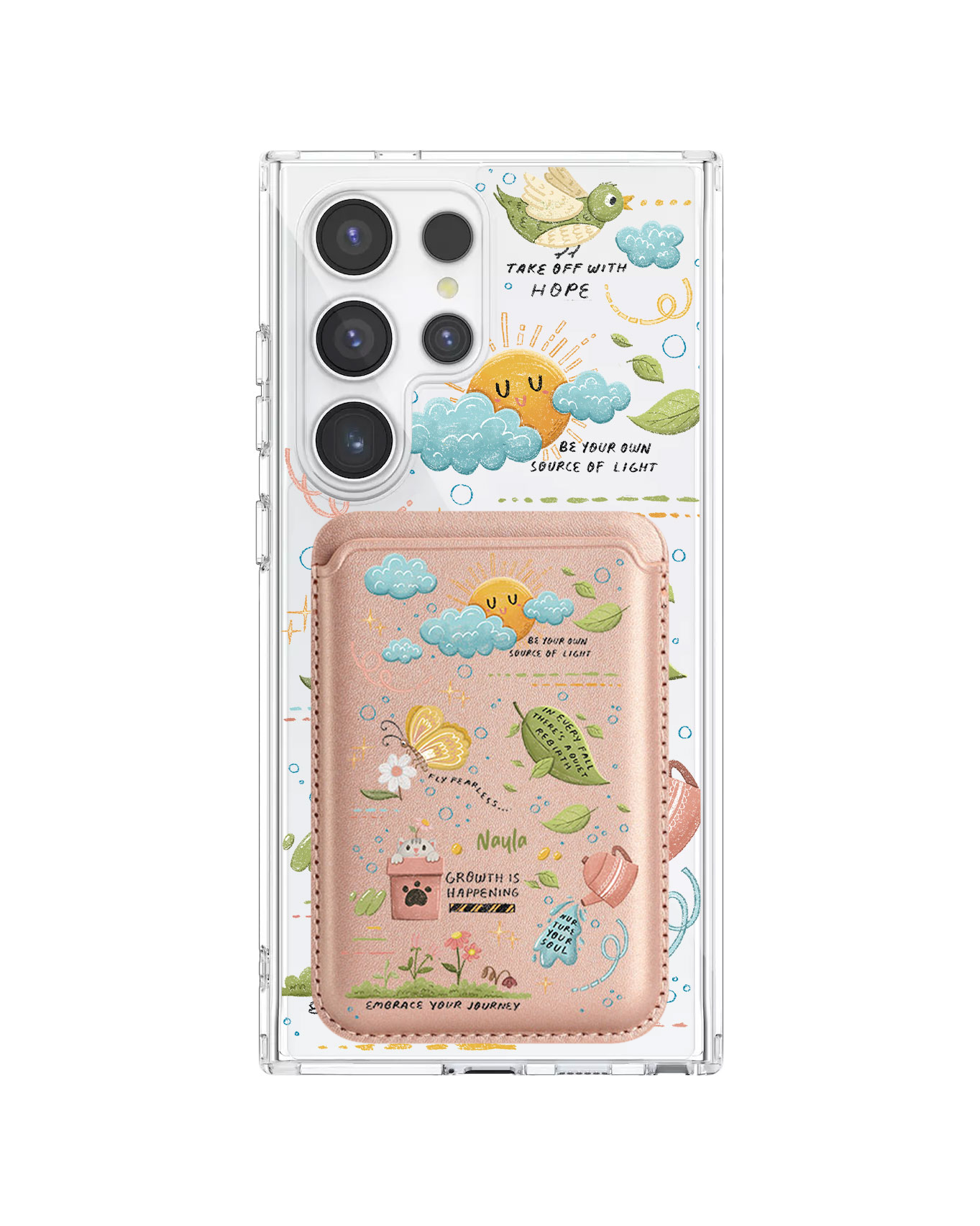 Android Magnetic Wallet Case - Growth