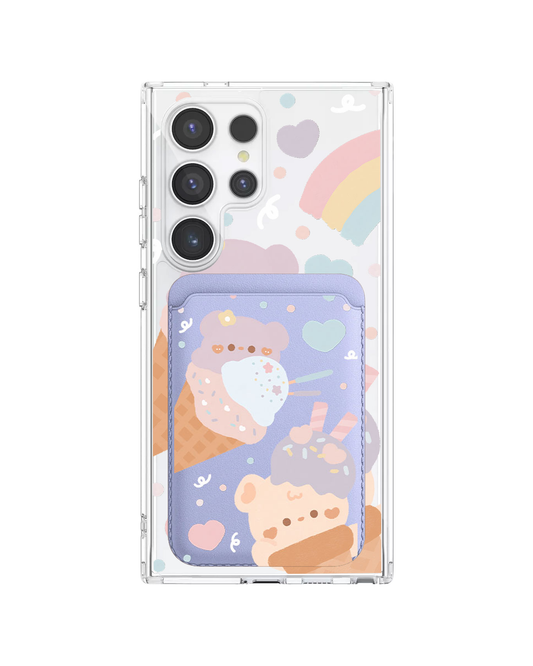 Android Magnetic Wallet Case - Ice Cream for Teddy