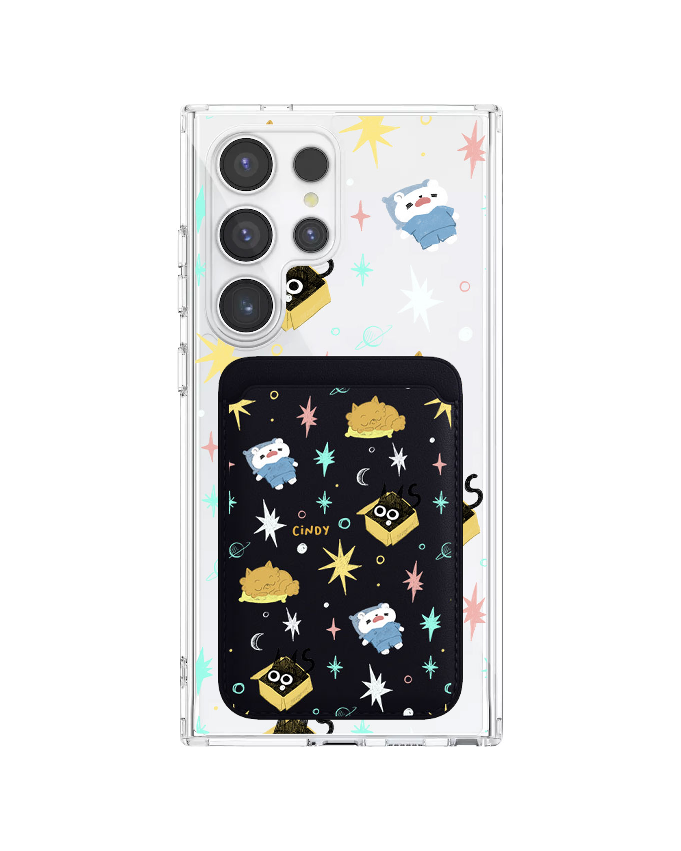 Android Magnetic Wallet Case - Nightover