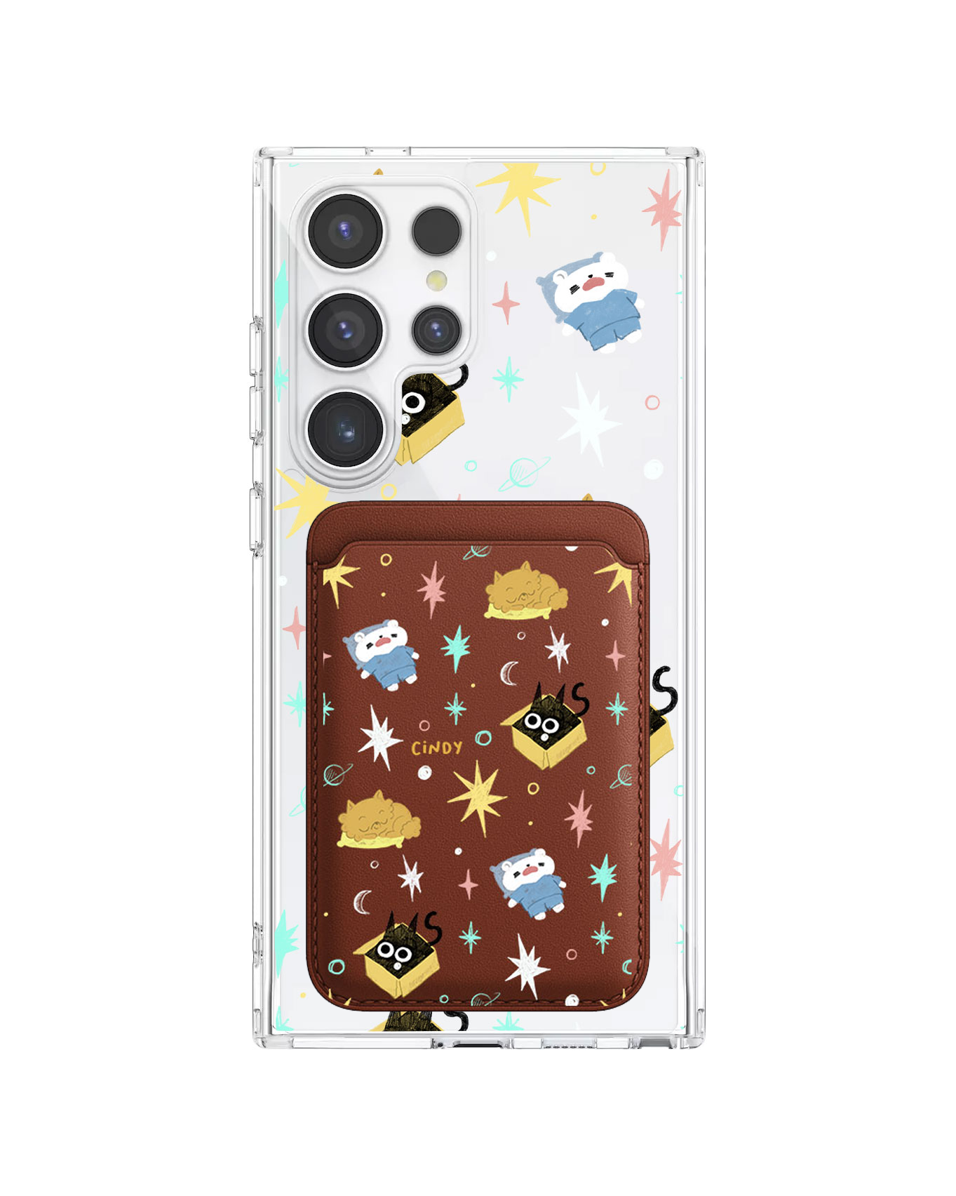 Android Magnetic Wallet Case - Nightover