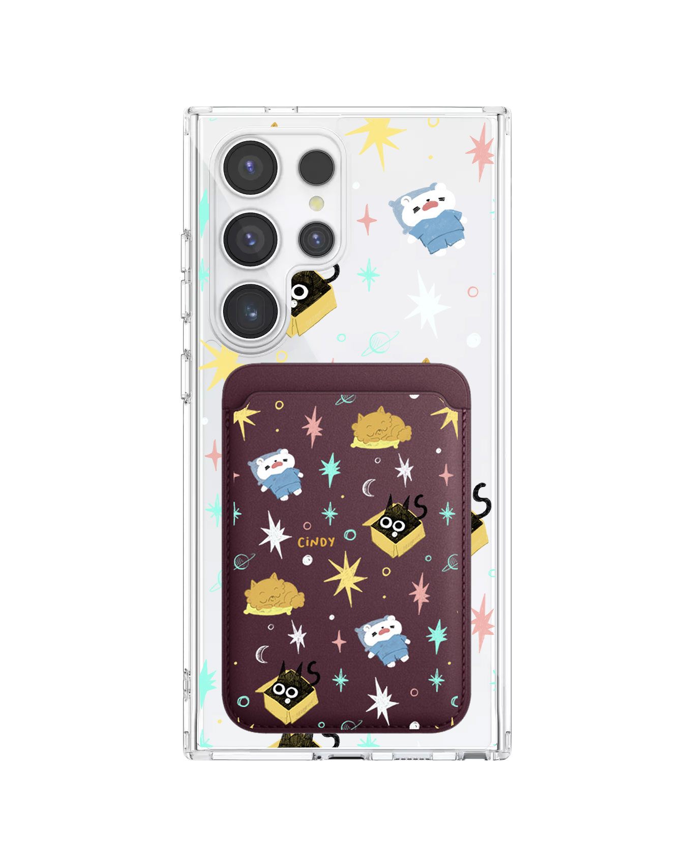 Android Magnetic Wallet Case - Nightover