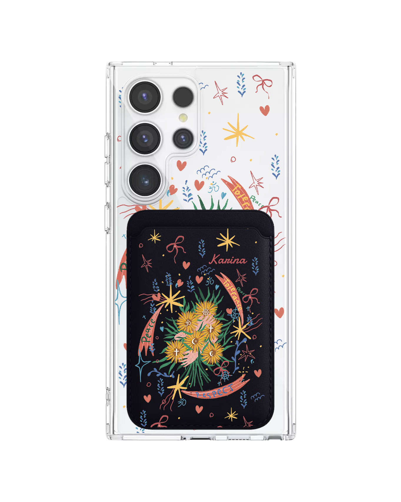 Android Magnetic Wallet Case - Peace