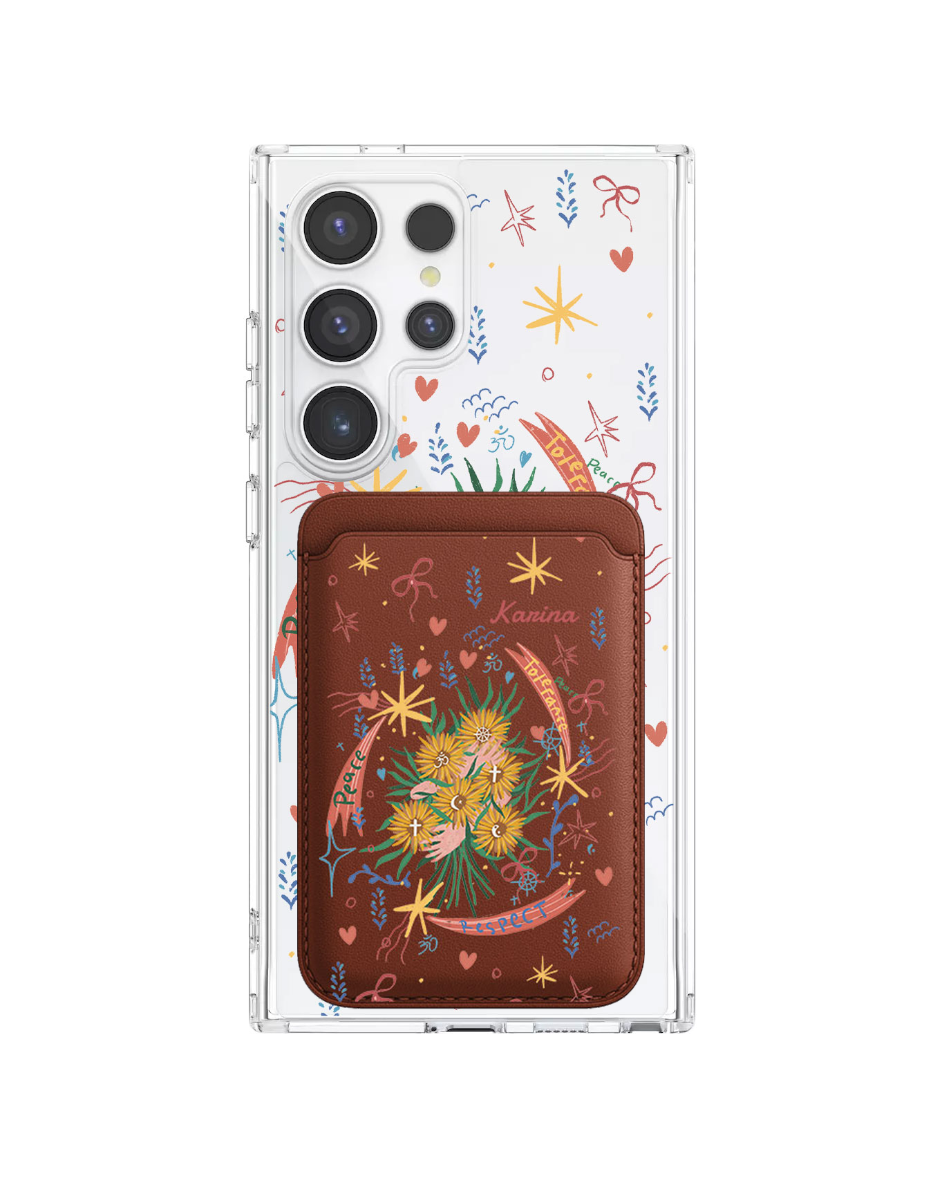 Android Magnetic Wallet Case - Peace