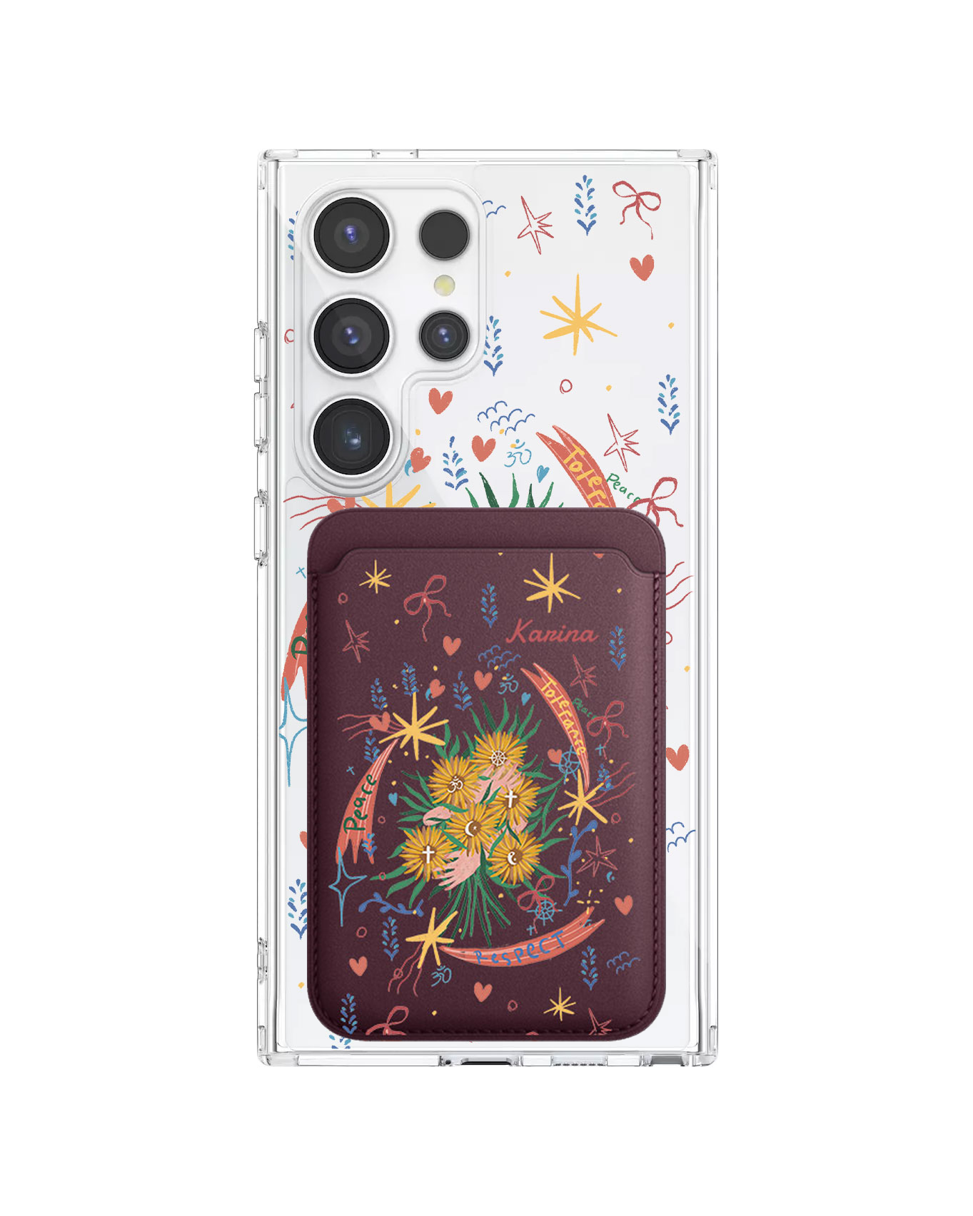 Android Magnetic Wallet Case - Peace