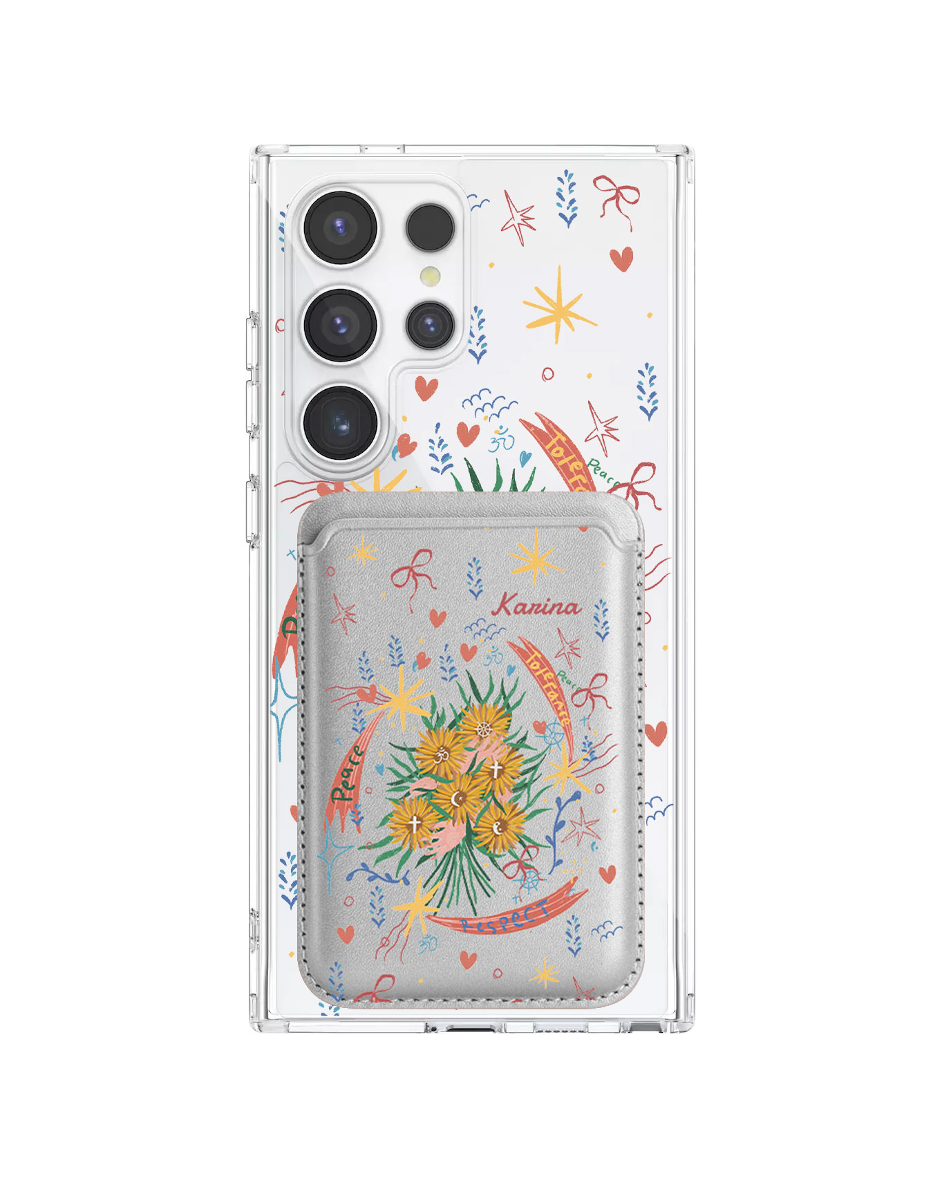 Android Magnetic Wallet Case - Peace