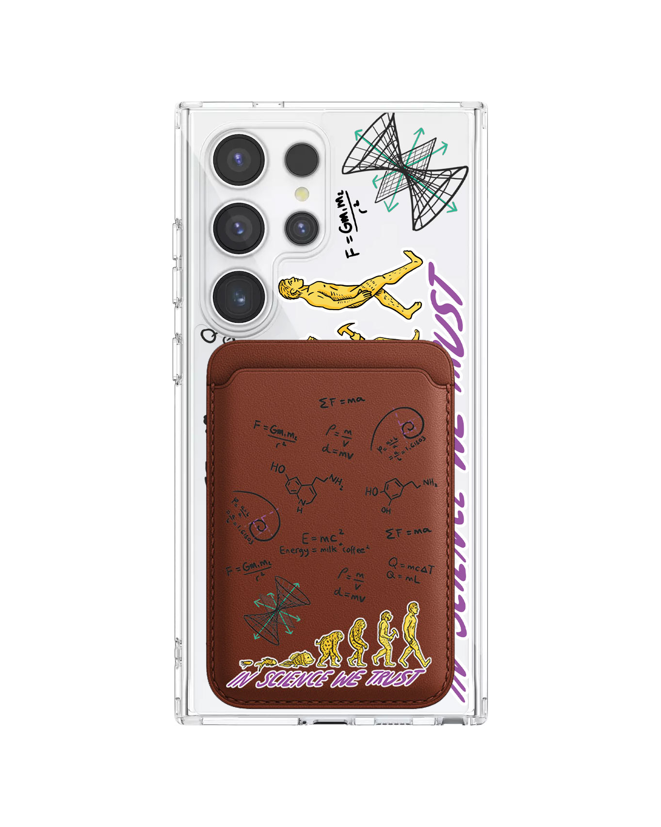 Android Magnetic Wallet Case - Science 1.0