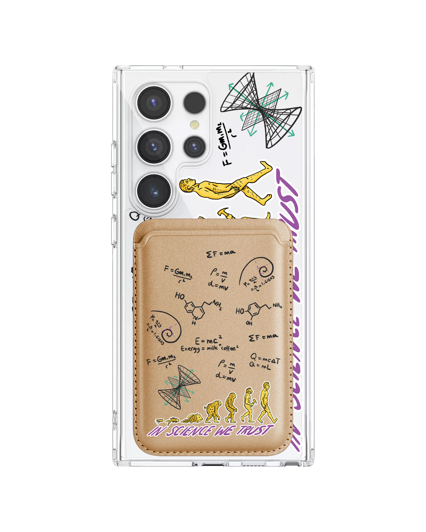 Android Magnetic Wallet Case - Science 1.0