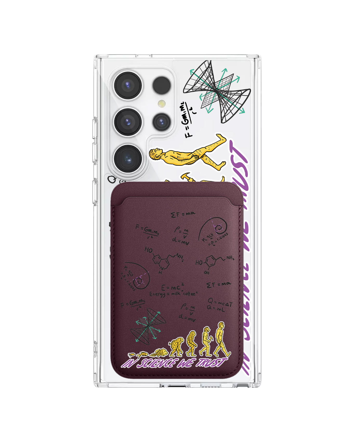 Android Magnetic Wallet Case - Science 1.0